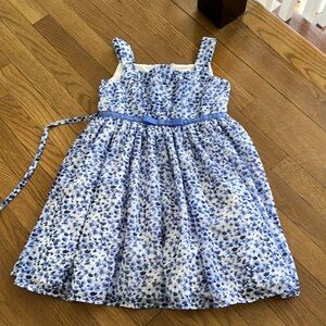 Blue and White Floral spring dress